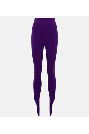 The Attico Leggings Jamie a vita alta con staffe