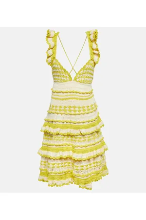 ZIMMERMANN Miniabito Halcyon in crochet di cotone