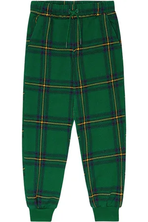 Mini Rodini Pantaloni sportivi in cotone a quadri