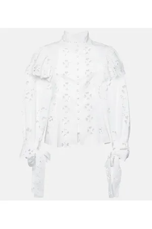 SUSAN FANG Blusa in pizzo sangallo