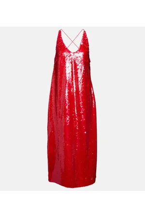 Ganni Abito midi con paillettes