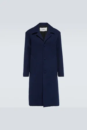 Ami Cappotto monopetto in misto lana