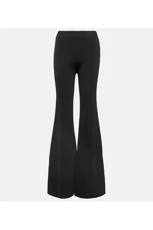 Balmain Pantaloni flared in maglia