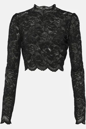 Paco rabanne Top in pizzo floreale