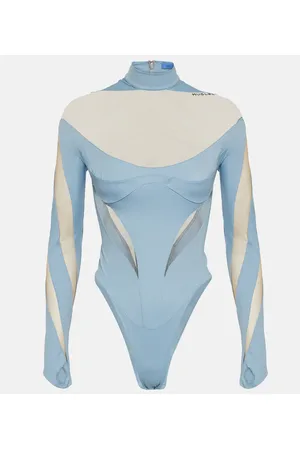 MUGLER Body con tulle