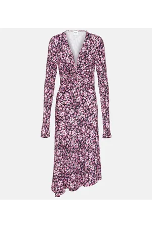 Marant Etoile Abito midi Lania in jersey con stampa