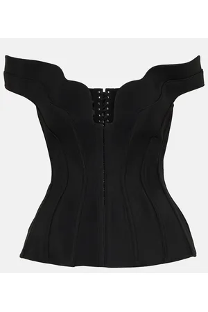 MUGLER Bustier con scollo bardot
