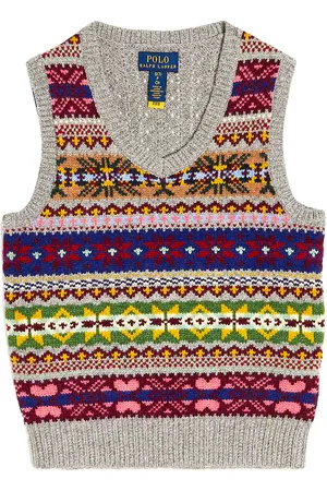 Ralph Lauren Gilet Fair Isle in misto lana