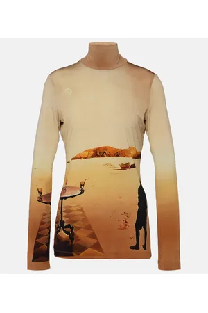 Paco rabanne Lupetto in jersey con stampa