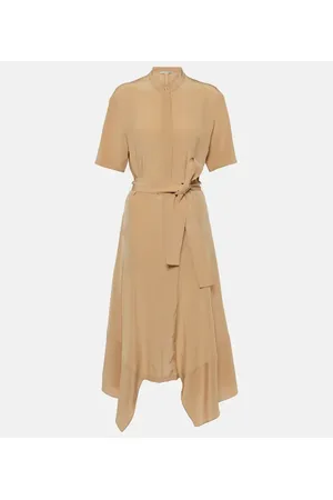 Stella McCartney Abito chemisier in seta crêpe de chine