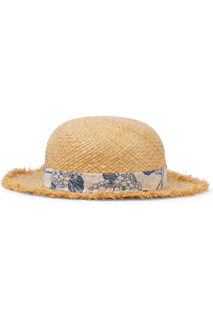 Tartine Et Chocolat Cappello in rafia con fiocco