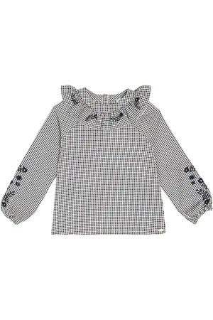 Tartine Et Chocolat Blusa a quadri con ricamo