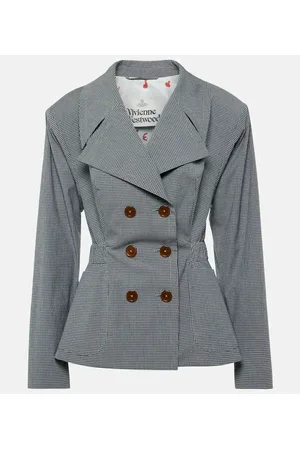 Vivienne Westwood Blazer doppiopetto in cotone a quadri
