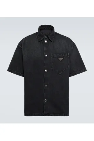 Prada Camicia di jeans con logo