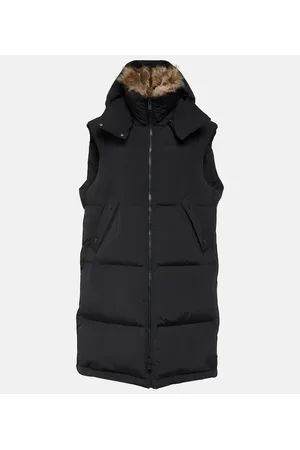 YVES SALOMON Piumino senza maniche con shearling