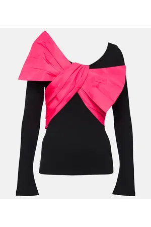 Balmain Top in jersey di misto cotone
