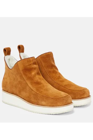 GABRIELA HEARST Stivaletti Harry in suede con shearling