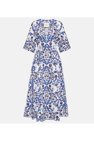 EMILIA WICKSTEAD Abito lungo Elowen in cotone con stampa