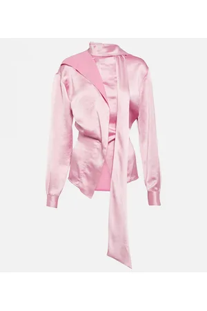 Victoria Beckham Blusa asimmetrica in raso