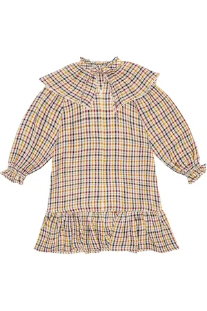 The New Society Abito Berenice in cotone a quadri