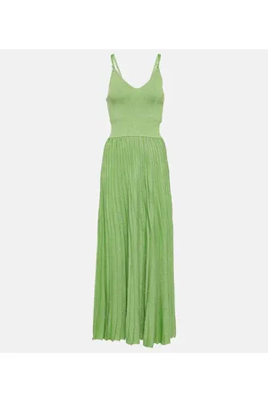 Proenza Schouler Abito lungo in maglia lamé