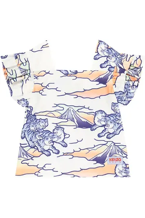 Kenzo Top in cotone con stampa