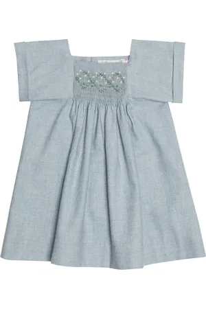 BONPOINT Baby - Abito Pais in twill di cotone e lana