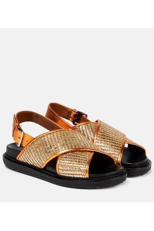 Marni Sandali Fussbett con finiture in pelle