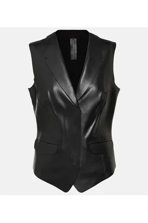 Norma Kamali Gilet in similpelle