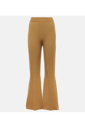 Joseph Pantaloni flared in maglia di misto lana