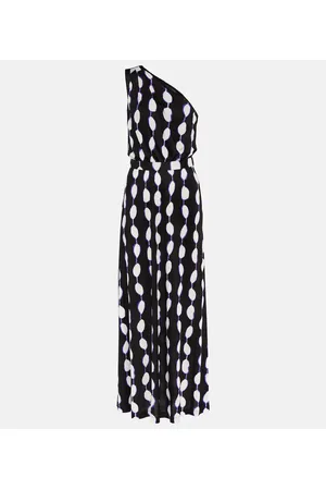 Diane von Furstenberg Abito lungo monospalla Kiera in jersey