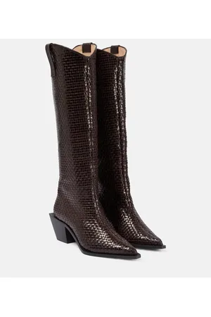 Souliers Martinez Stivali Sole Telar in pelle