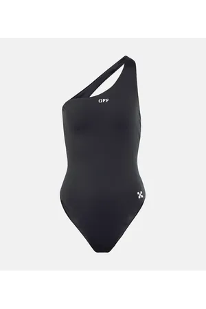 OFF-WHITE Costume intero monospalla con logo