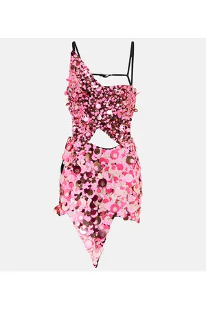The Attico Miniabito Astra con cut-out e paillettes