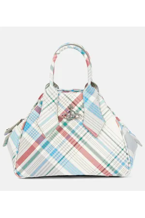 Vivienne Westwood Borsa Yasmine Small in pelle a quadri