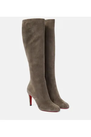 Christian Louboutin Stivali Pumppie Botta in suede
