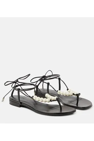 MAGDA BUTRYM Sandali in pelle con perle bijoux
