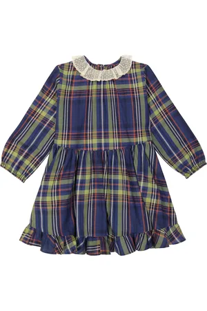 BONPOINT Abito Thays in cotone tartan