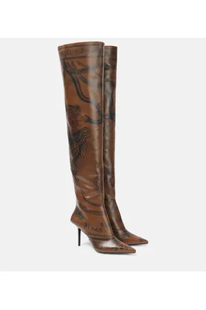 Jimmy Choo X Jean Paul Gaultier - Stivali cuissardes Tattoo