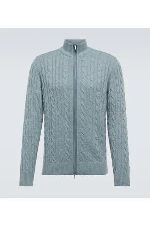 Loro Piana Cardigan in cashmere a trecce