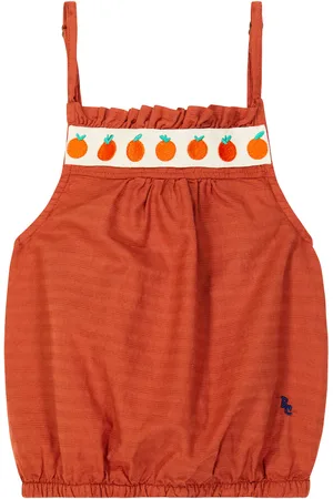 Bobo Choses Top cropped Tomato in cotone