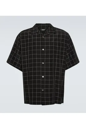 UNDERCOVER Camicia in misto seta a quadri