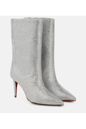 Christian Louboutin Stivaletti Astrilarge Strass in suede