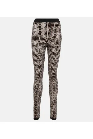 Balmain Leggings a vita alta in jersey