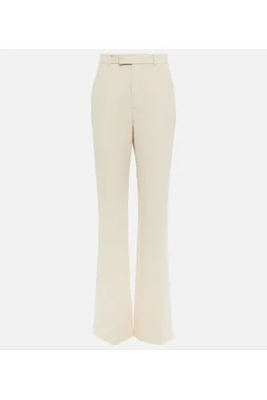 Gucci Pantaloni flared in crêpe di lana