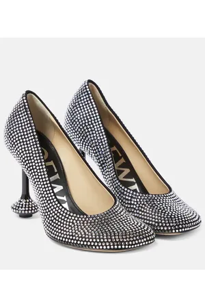 Loewe Pumps Toy in suede con cristalli