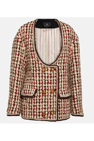 Etro Giacca oversize in bouclé di misto lana