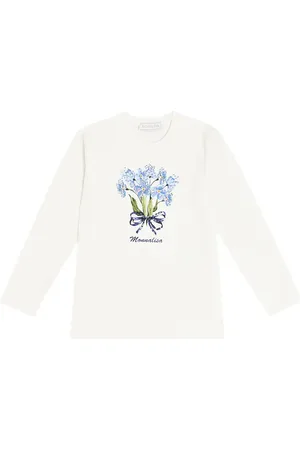 MONNALISA Top in misto cotone con stampa