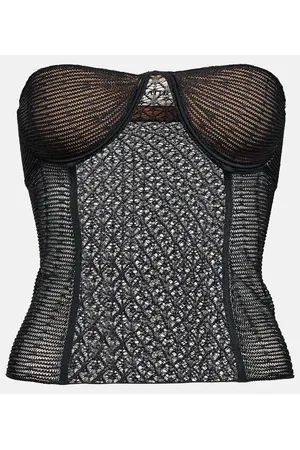Khaite Bustier Lori in maglia di pizzo
