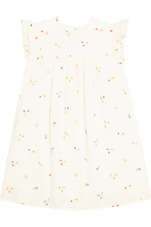 BONPOINT Abito Florentine in cotone con ricamo